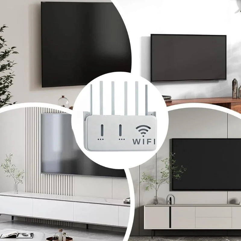 WiFi Router Storage Box & Wall Mount Shelf | Universal Cable Organizer Holder