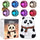 Panda LED Night Lamp | YH-608 Model | Soft Silicone Rechargeable Night Light | 7-Color Touch Control | Kids Bedroom, Nursery & Gift Decor