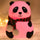 Panda LED Night Lamp | YH-608 Model | Soft Silicone Rechargeable Night Light | 7-Color Touch Control | Kids Bedroom, Nursery & Gift Decor