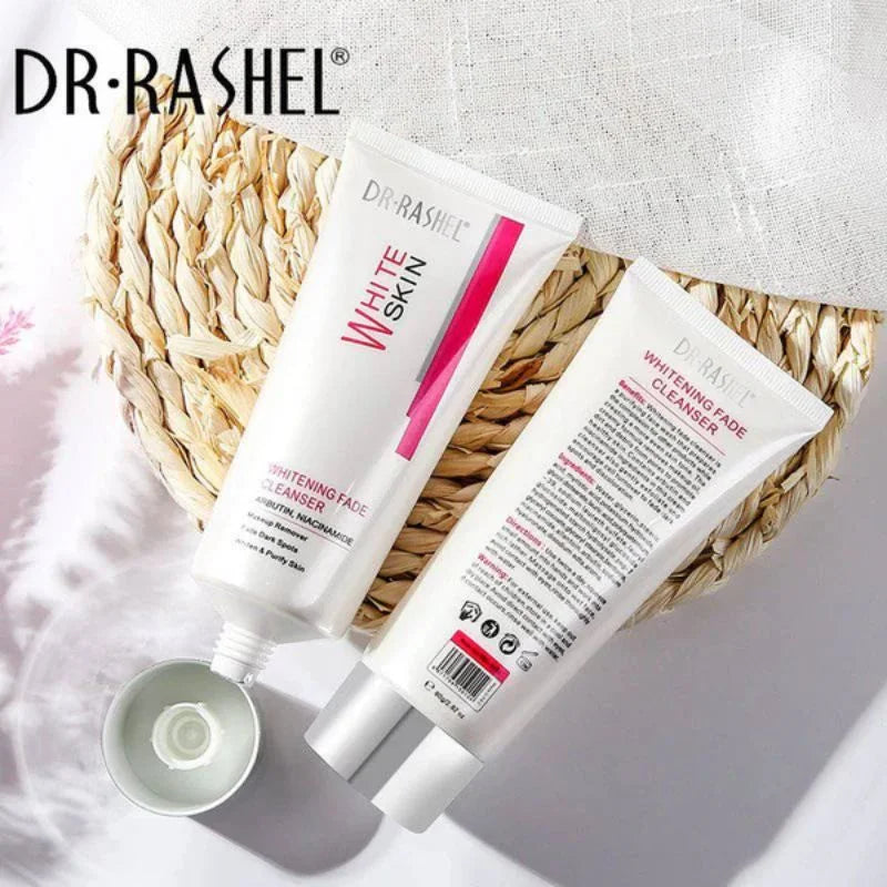 Dr. Rashel Whitening Fade Cleanser | Makeup Remover & Dark Spot Fading Face Wash with Arbutin & Niacinamide (80g) | Imported