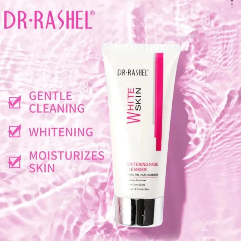 Dr. Rashel Whitening Fade Cleanser | Makeup Remover & Dark Spot Fading Face Wash with Arbutin & Niacinamide (80g) | Imported