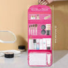 Travel Roll-Up Hanging Cosmetic & Toiletry Organizer Bag  | Multi-Compartment Storage | Hook for Hanging | Pack of 2