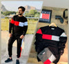 Red, Black & White Printed Tracksuit – Bold Style Meets Supreme Comfort - Chaudhary Brand Store 