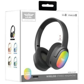 Lelisu LS-257 Wireless Stereo Headphones Bluetooth 5.4 | Over-Ear | LED Lights | Type-C Charging