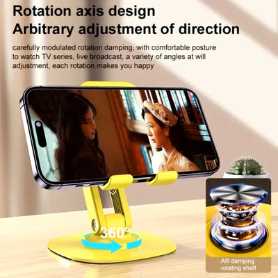 S118 Collapsible Telescopic Phone/Tablet Stand – 360° Adjustable Holder - Chaudhary Brand Store 