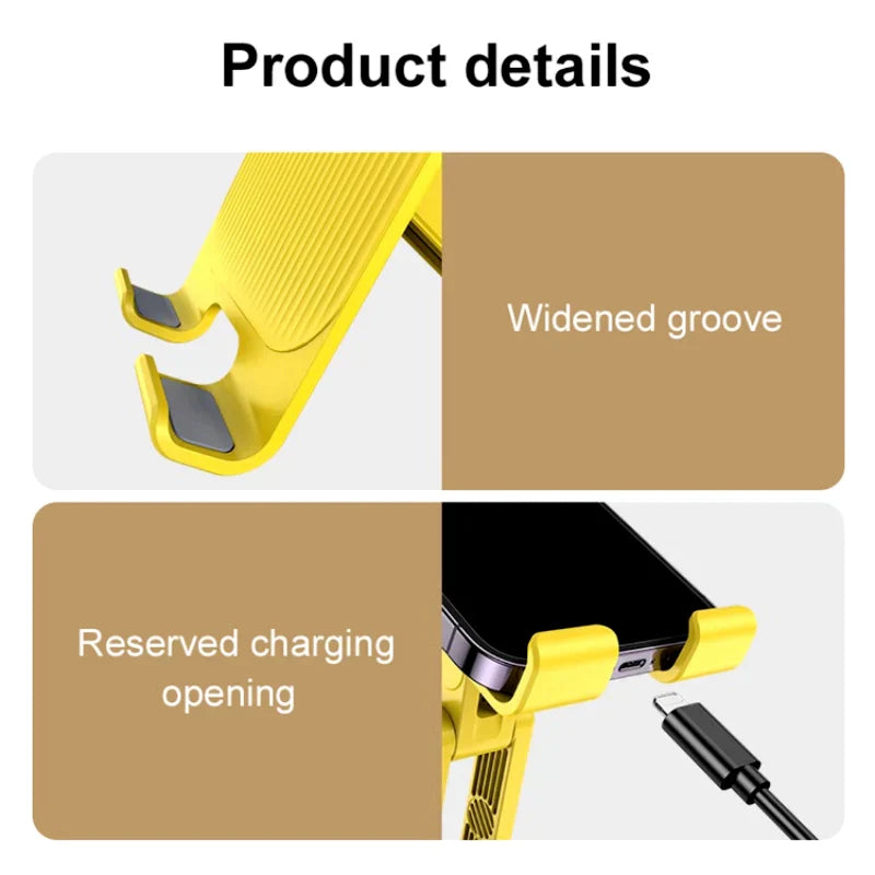 S118 Collapsible Telescopic Phone/Tablet Stand – 360° Adjustable Holder - Chaudhary Brand Store 