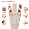 2-in-1 Flawless Facial Hair Remover & Eyebrow Trimmer | USB Rechargeable, Painless & Portable | Pink