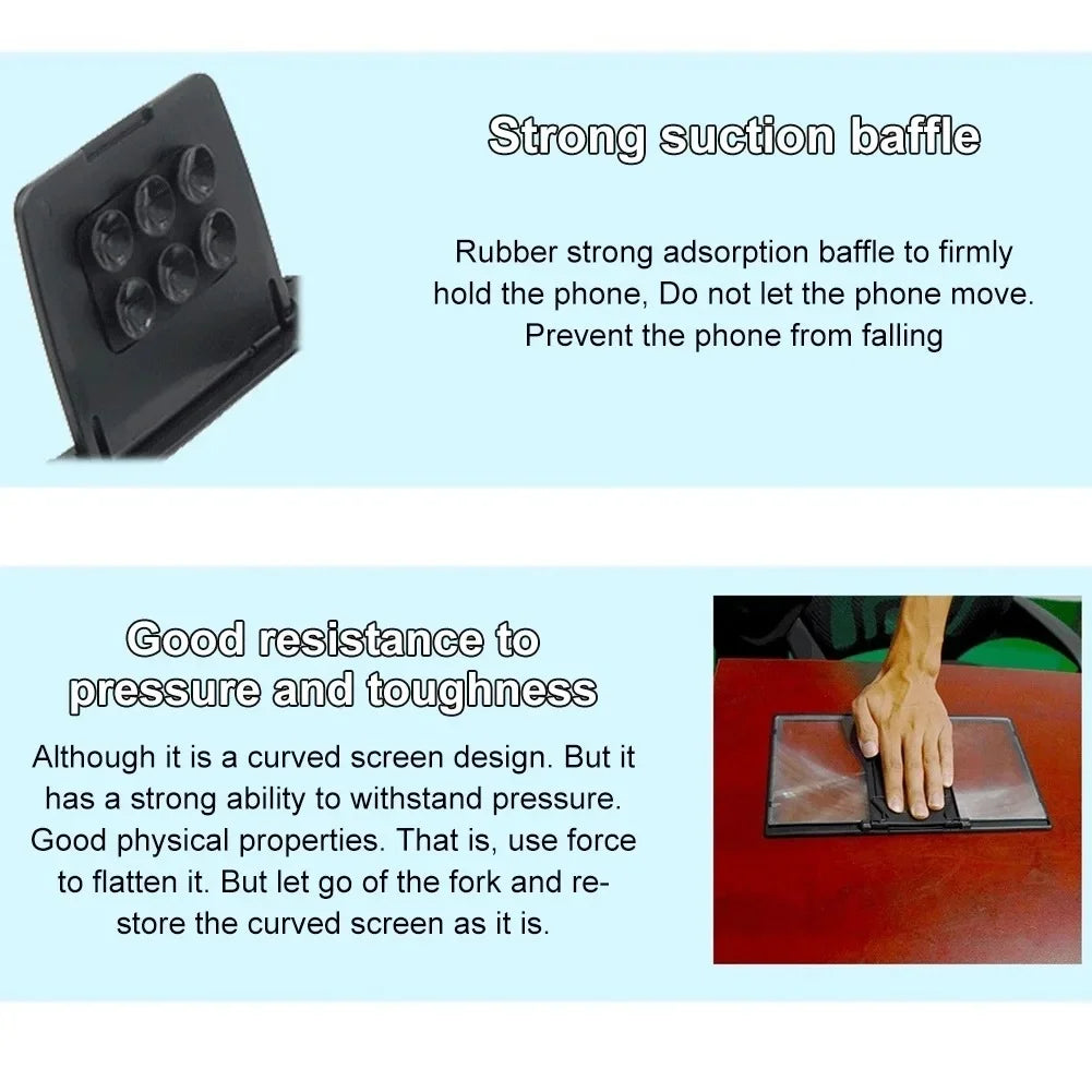 12-Inch Mobile Screen Magnifier – HD Phone Display Amplifier for Movies, Videos & Gaming - Chaudhary Brand Store 