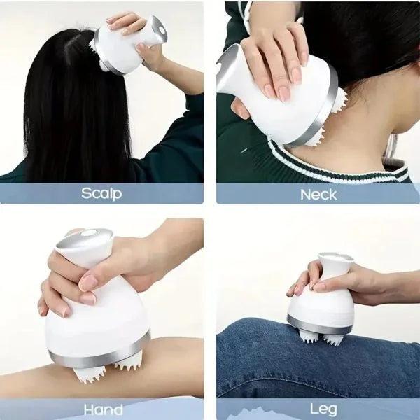 Electric Meridian Massage with 4 Moveable Massage Cluster – Full Body Relaxation