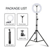Selfie Ring Light With Stand 26cm/10inch Studio Light Dimmable 3 Modes Photography Lighting - Chaudhary Brand Store 