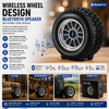 RGB Tyre Shape Wireless Bluetooth Speaker with LED Light & HD Sound