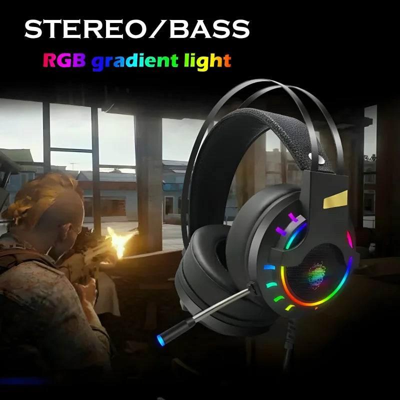 K3 E-Sports RGB Gaming Wired Headset | Super Bass, Comfortable Wear
