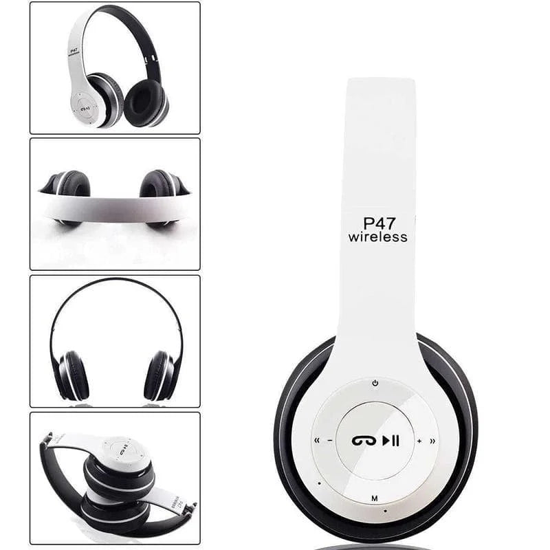 P47 Bluetooth Wireless Stereo Headset | Outdoor Sports Subwoofer Headphones