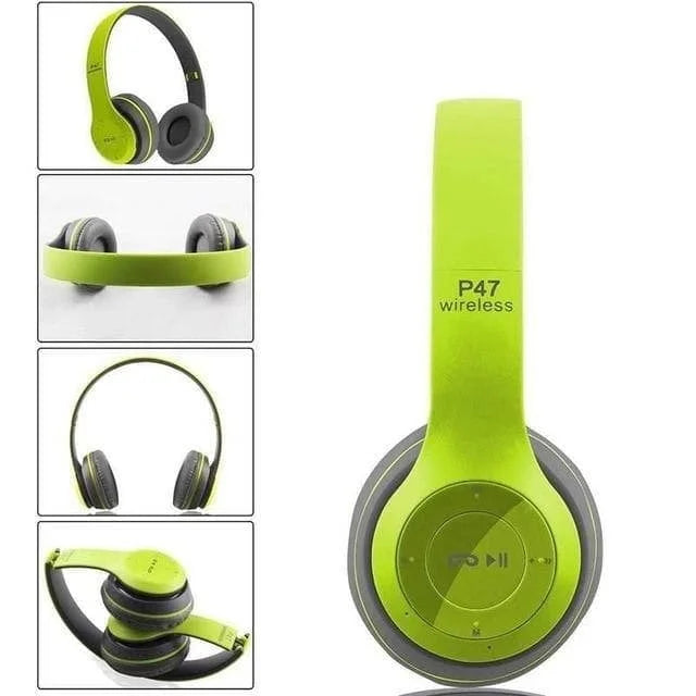 P47 Bluetooth Wireless Stereo Headset | Outdoor Sports Subwoofer Headphones