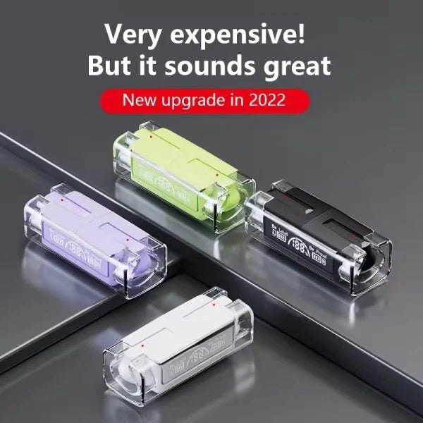 TWS BH15 Music Wireless Bluetooth Earbuds – Transparent Design - Chaudhary Brand Store 