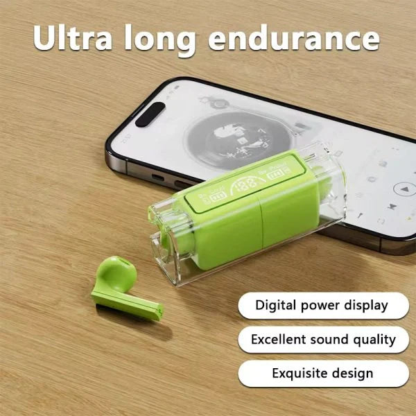 TWS BH15 Music Wireless Bluetooth Earbuds – Transparent Design - Chaudhary Brand Store 