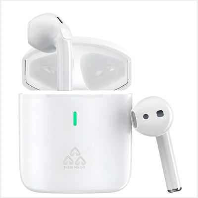 THREE PEACHES TWS Q Five Wireless Earbuds | Bluetooth 5.3, Noise Cancelling, IPX4 Waterproof