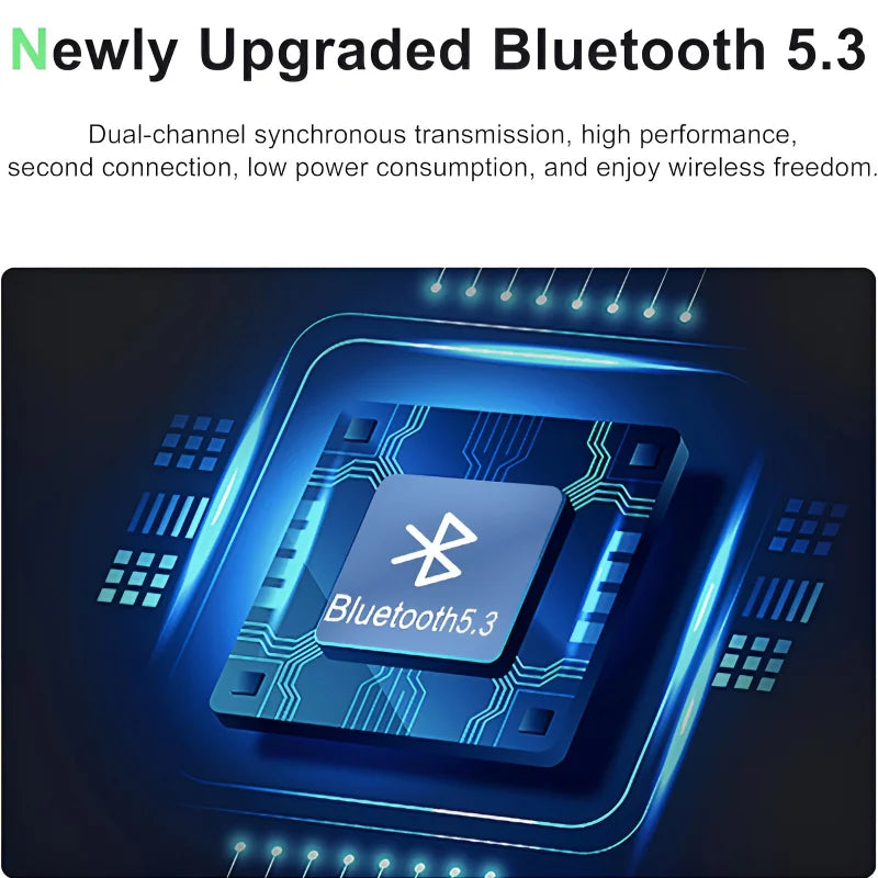 THREE PEACHES TWS Q Five Wireless Earbuds | Bluetooth 5.3, Noise Cancelling, IPX4 Waterproof