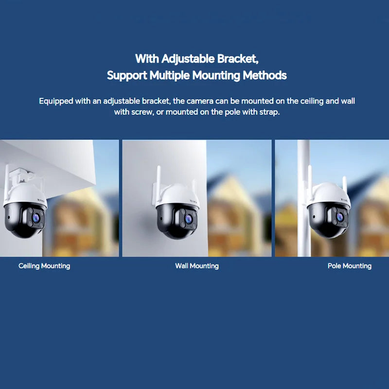 Tenda CH3-WCA 1080P Outdoor Wi-Fi Camera – Pan/Tilt, Night Vision & Alexa Support