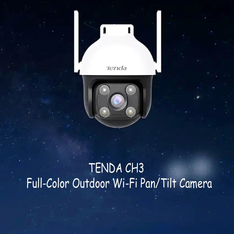 Tenda CH3-WCA 1080P Outdoor Wi-Fi Camera – Pan/Tilt, Night Vision & Alexa Support