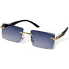 Trendy Rimless Polarized Sunglasses – UV400 Protection, Scratch-Resistant & Adjustable Fit - Chaudhary Brand Store 