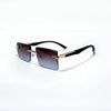 Trendy Rimless Polarized Sunglasses – UV400 Protection, Scratch-Resistant & Adjustable Fit - Chaudhary Brand Store 