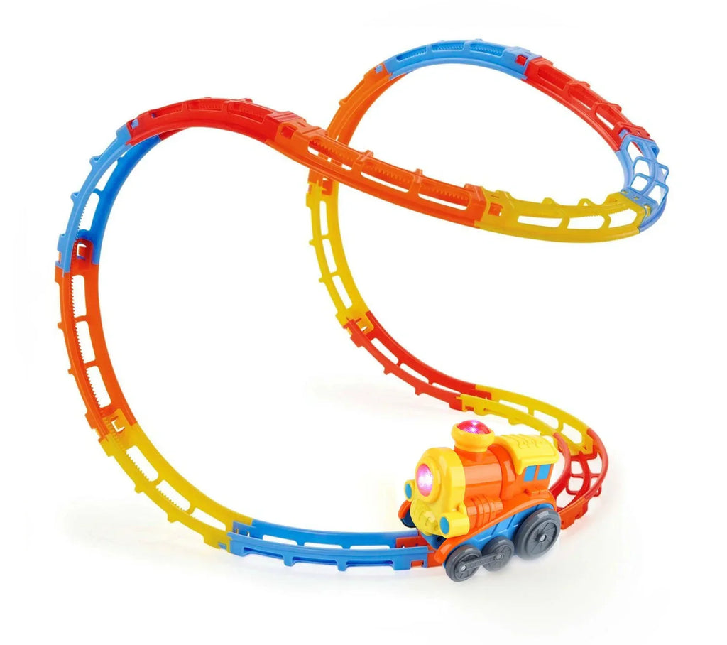 Tumble Track Train Play Set With Lights And Sound Roller Coaster - Chaudhary Brand Store 