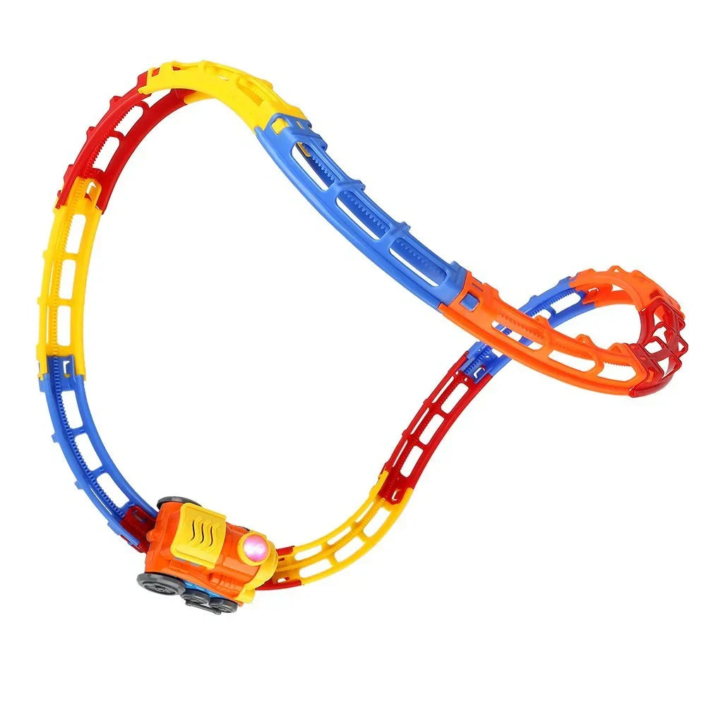Tumble Track Train Play Set With Lights And Sound Roller Coaster - Chaudhary Brand Store 