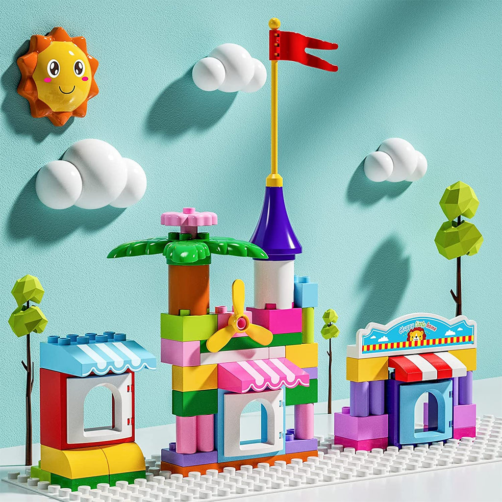 Two-In-One Design Small Colourful Coaster Track Building Blocks For Kids - Chaudhary Brand Store 