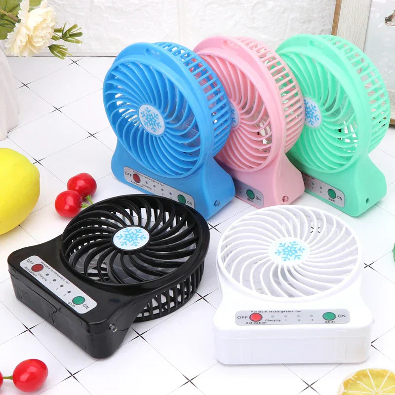 USB Mini 18650 Battery Fan – Portable Cooling Companion (5W Max Output) - Chaudhary Brand Store 