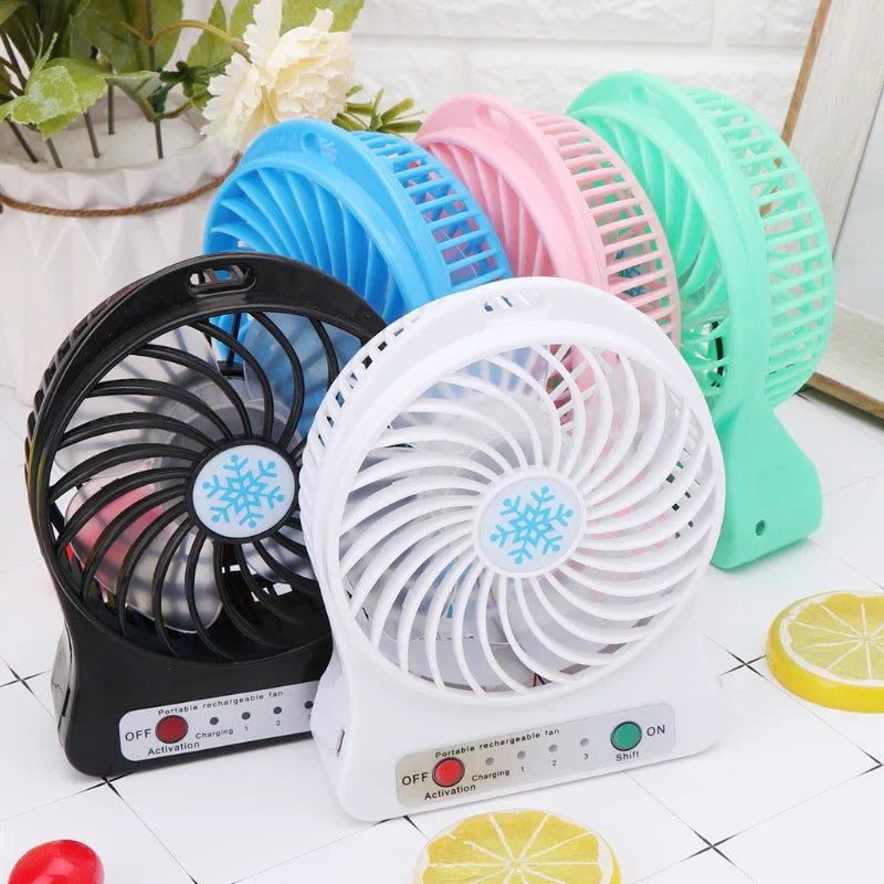 USB Mini 18650 Battery Fan – Portable Cooling Companion (5W Max Output) - Chaudhary Brand Store 