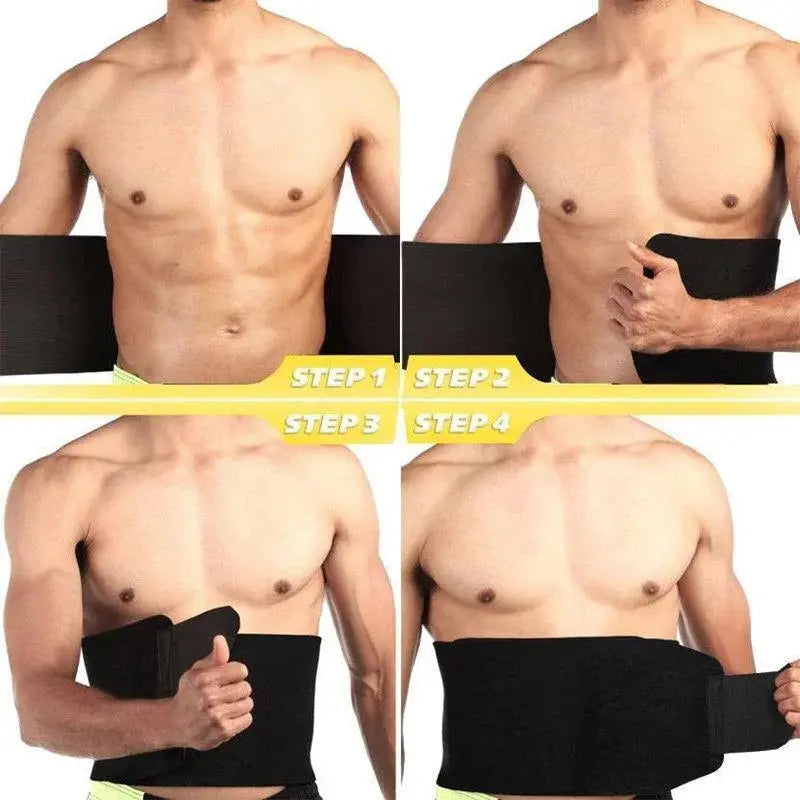 Unisex Sweat Belt Waist Trimmer Shaper Corset For Gym - Chaudhary Brand Store 