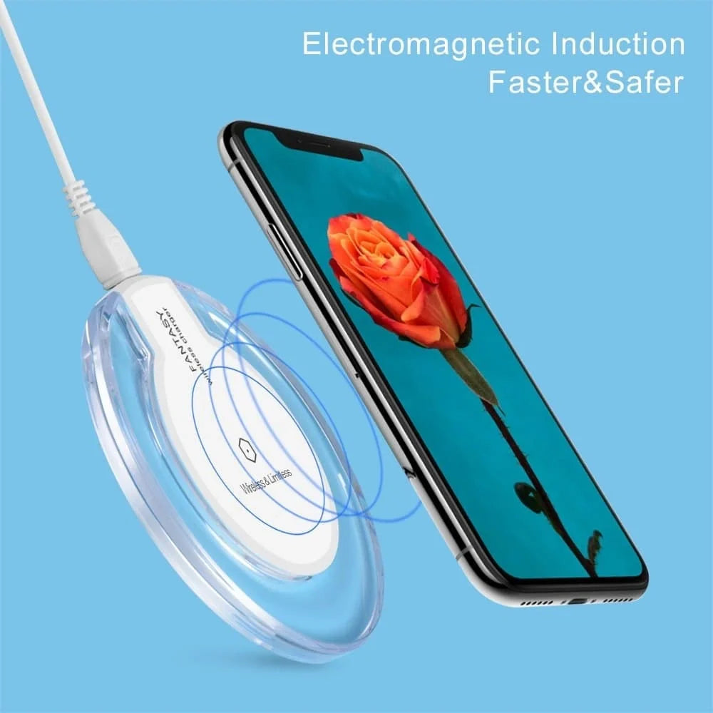 Universal Qi Charging Pad Mobile Phone Adapter Dock Station Wireless Charger - Chaudhary Brand Store 
