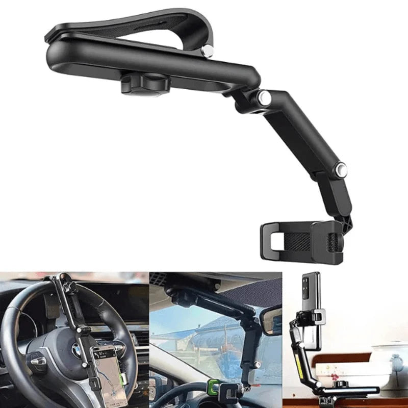 Universal Sun Visor Support 360° Car Cell Phone Holder - Chaudhary Brand Store 