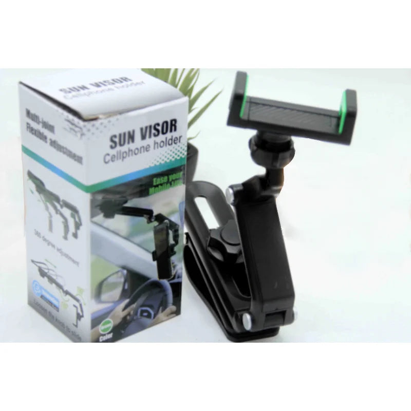 Universal Sun Visor Support 360° Car Cell Phone Holder - Chaudhary Brand Store 
