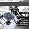 Universal Motorcycle & Bicycle Handlebar Quartz Clock – Waterproof Luminous Aluminum Alloy Mount Dial Watch My Store
