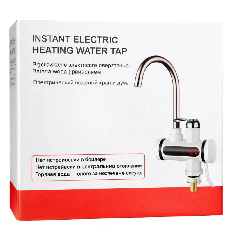 Premium Electric Instant Heating  Faucet  | Digital Temperature Display | Metal handle |  Kitchen & Bathroom Hot Water Tap