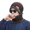 Winter Wool Cap with Neck Warmer Set | Thermal Beanie & Scarf Combo for Men and Women |  Gray