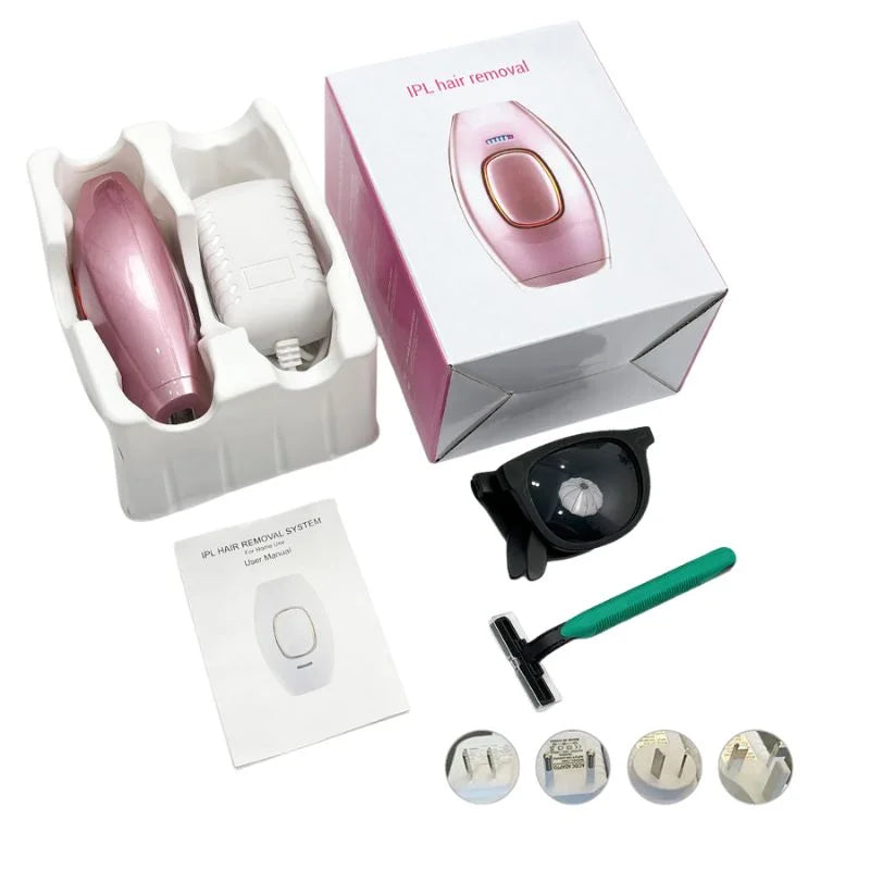 IPL Laser Hair Removal Device for Home Use | Permanent Hair Reduction Epilator | Painless Body Hair Remover