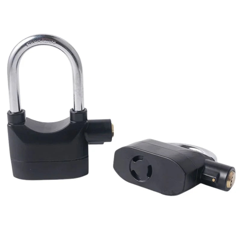 High-Security Gembok Alarm Lock | Waterproof Siren Padlock for Bike, Scooter & Door Protection
