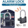 High-Security Gembok Alarm Lock | Waterproof Siren Padlock for Bike, Scooter & Door Protection