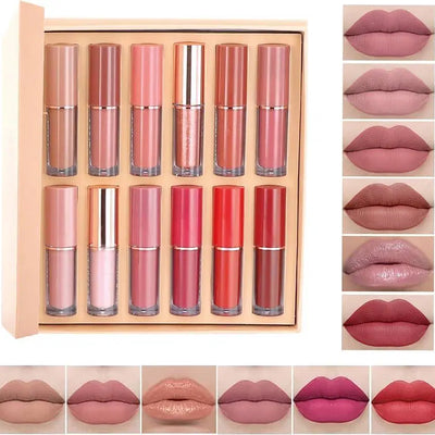 Velvet Glossy Lip Gloss - Pack Of 12 - Chaudhary Brand Store 