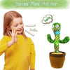 Rechargeable Dancing Cactus Toy with Hat | Interactive Singing, Talking & Dancing Plush for Kids