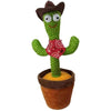 Rechargeable Dancing Cactus Toy with Hat | Interactive Singing, Talking & Dancing Plush for Kids