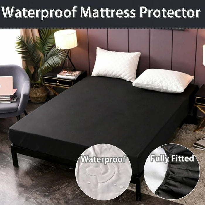 100% Waterproof Mattress Protector Cover Is Made Of Polish Fabric, (random Color) - CHAUDHARY BRAND STORE