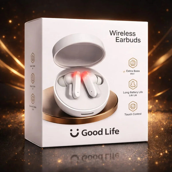 Good Life Wireless Earbuds Bluetooth 5.2 | HD Sound | Touch Control | Long Battery