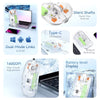 Transparent Dual-Mode Wireless Mouse | Bluetooth 5.2 & USB | Rechargeable Silent Click