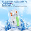 Transparent Dual-Mode Wireless Mouse | Bluetooth 5.2 & USB | Rechargeable Silent Click
