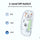 Transparent Dual-Mode Wireless Mouse | Bluetooth 5.2 & USB | Rechargeable Silent Click