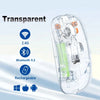 Transparent Dual-Mode Wireless Mouse | Bluetooth 5.2 & USB | Rechargeable Silent Click